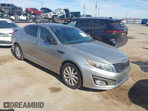 2014 Kia Optima EX z VIN 5XXGN4A74EG260054, wystawiony jako IAAI lot #41464688 z przebiegiem 40 498 mil mil oraz . Historia ofert i sprzedaży dostępna na DreamBid. Obrazek 1.