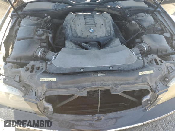 2008 BMW 7 Series 750i with VIN WBAHL835X8DT13297, listed as a Copart auction lot 61523864 with Not Provided miles and Salvage Title. Bid and sale history available at DreamBid. Image 11.
