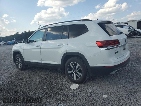 2022 Volkswagen Atlas SE with VIN 1V2DP2CA5NC550196, listed as a Copart auction lot 72036934 with 66,495 mi miles and Salvage title. Bid and sale history available at DreamBid. Image 2.
