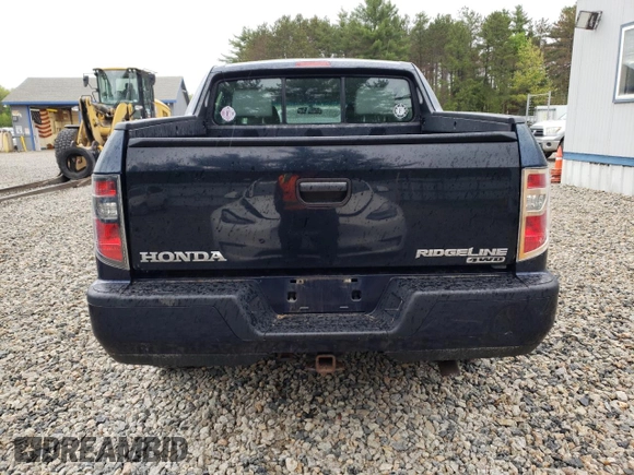 2012 Honda Ridgeline RT with VIN 5FPYK1F27CB454710, listed as a Copart auction lot 57634595 with 168,131 mi miles and Salvage title. Bid and sale history available at DreamBid. Image 6.