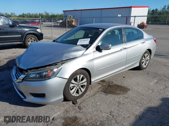 2014 Honda Accord LX with VIN 1HGCR2F37EA074244, listed as a IAAI auction lot 41749915 with 83,916 mi miles and . Bid and sale history available at carsss.com. Image 2.