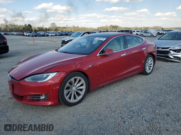 2017 Tesla Model S 100D with VIN 5YJSA1E25HF198612, listed as a Copart auction lot 50604795 with 78,129 mi miles and Salvage Title. Bid and sale history available at carsss.com. Image 1.