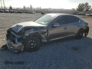 2014 Infiniti Q50 Premium with VIN JN1BV7AP3EM690697, listed as a Copart auction lot 87107684 with 82,862 mi miles and Salvage Title. Bid and sale history available at carsss.com. Image 1.