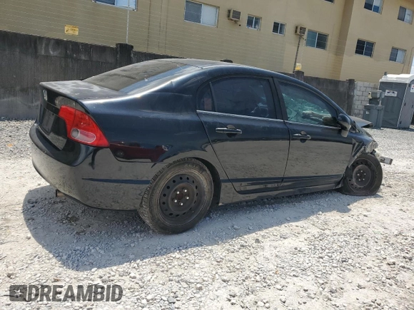 2008 Honda Civic LX with VIN 2HGFA16558H343198, listed as a Copart auction lot 52745625 with 217,403 mi miles and Salvage Title. Bid and sale history available at DreamBid. Image 3.