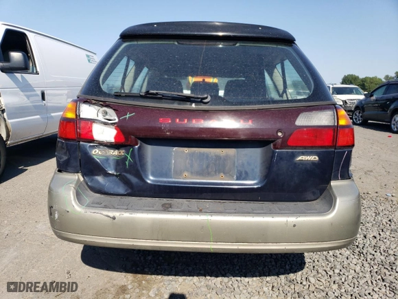 2002 Subaru Legacy Wagon Outback with VIN 4S3BH665927603014, listed as a Copart auction lot 63585744 with 278,220 mi miles and Salvage Title. Bid and sale history available at carsss.com. Image 6.
