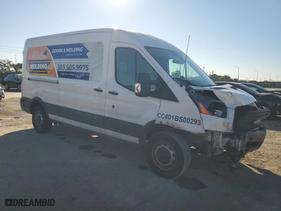 2017 Ford Transit Van with VIN 1FTYR2CM9HKA04129, listed as a Copart auction lot 81928854 with NaN miles and Salvage Title. Bid and sale history available at carsss.com. Image 4.