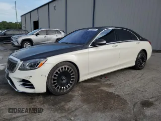 2018 Mercedes-Benz S 450 z VIN WDDUG6EB5JA377547, wystawiony jako Copart lot #59584905 z przebiegiem 87 196 mil mil oraz Szkoda całkowita • Salvage title. Historia ofert i sprzedaży dostępna na DreamBid. Obrazek 1.