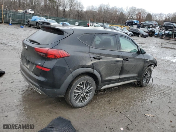2021 Hyundai Tucson Limited with VIN KM8J3CALXMU380707, listed as a Copart auction lot 84924264 with 83,933 mi miles and Salvage Title. Bid and sale history available at carsss.com. Image 3.