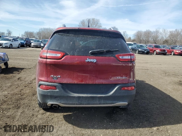 2015 Jeep Cherokee Limited with VIN 1C4PJMDB1FW736756, listed as a Copart auction lot 48815455 with 167,819 mi miles and Salvage Title. Bid and sale history available at DreamBid. Image 6.