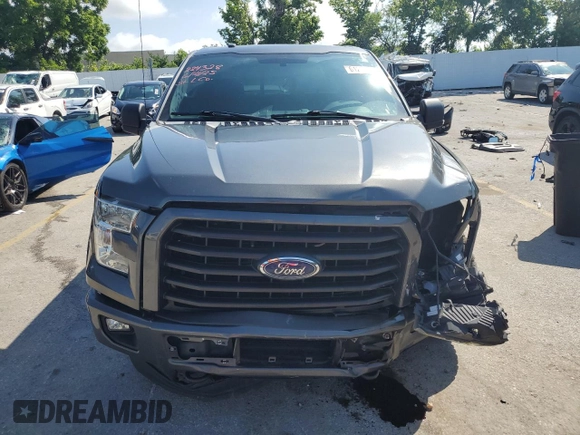 2016 Ford F-150 XLT with VIN 1FTEW1EP4GFC83266, listed as a Copart auction lot 61298815 with 95,040 mi miles and Salvage title. Bid and sale history available at DreamBid. Image 5.