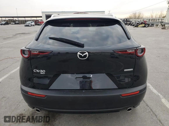 2025 Mazda CX-30 S Select Sport with VIN 3MVDMBBM7SM768607, listed as a Copart auction lot 41609905 with 1,543 mi miles and Salvage Title. Bid and sale history available at DreamBid. Image 6.