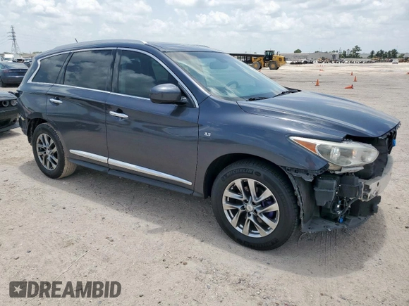 2014 Infiniti QX60 z VIN 5N1AL0MN9EC553443, wystawiony jako Copart lot #64079695 z przebiegiem 157 143 mil mil oraz Szkoda całkowita • Salvage title. Historia ofert i sprzedaży dostępna na DreamBid. Obrazek 4.