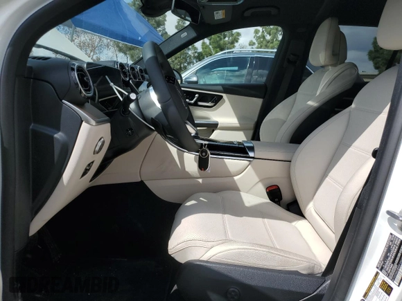 2025 Mercedes-Benz GLC with VIN W1NKM4GB9SF330286, listed as a Copart auction lot 50741755 with 225 mi miles and Salvage Title. Bid and sale history available at carsss.com. Image 7.