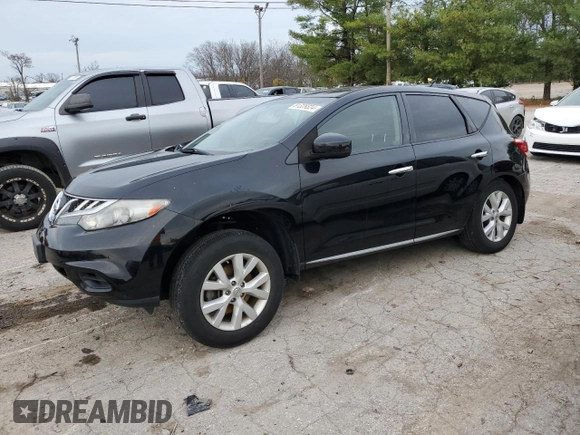 2012 Nissan Murano S with VIN JN8AZ1MW4CW211058, listed as a Copart auction lot 81328324 with 116,921 mi miles and Salvage Title. Bid and sale history available at DreamBid. Image 1.