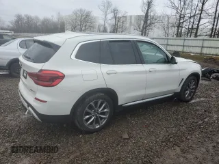 2019 BMW X3 xDrive30i with VIN 5UXTR9C55KLP96405, listed as a Copart auction lot 52395945 with Not Provided miles and Salvage Title. Bid and sale history available at DreamBid. Image 3.