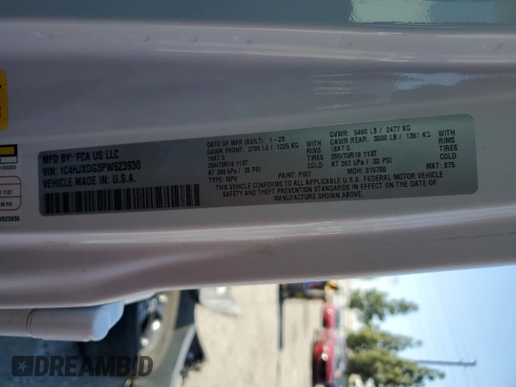 2023 Jeep Wrangler Sport Altitude with VIN 1C4HJXDG3PW623930, listed as a Copart auction lot 46733035 with 26,032 mi miles and Salvage Title. Bid and sale history available at DreamBid. Image 16.