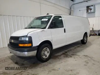 2019 Chevrolet Express Cargo z VIN 1GCWGBFG2K1277946, wystawiony jako Copart lot #60071425 z przebiegiem 188 599 mil mil oraz Szkoda całkowita • Salvage title. Historia ofert i sprzedaży dostępna na DreamBid. Obrazek 1.