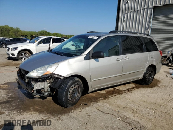 2009 Toyota Sienna CE with VIN 5TDZK23C89S250759, listed as a Copart auction lot 52360615 with 231,655 mi miles and Salvage Title. Bid and sale history available at DreamBid. Image 1.