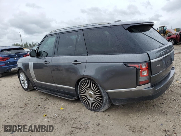 2014 Land Rover Range Rover HSE with VIN SALGS2WF7EA137981, listed as a Copart auction lot 59296795 with 125,535 mi miles and Clean title. Bid and sale history available at DreamBid. Image 2.