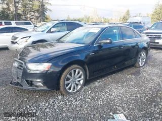 2013 Audi A4 Premium Plus with VIN WAUFFAFL8DN003377, listed as a IAAI auction lot 41419896 with 155,726 mi miles. Bid and sale history available at carsss.com. Image 2.