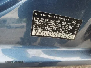 2020 Volkswagen Jetta S with VIN 3VWCB7BU4LM017849, listed as a Copart auction lot 55959285 with 57,125 mi miles and Salvage title. Bid and sale history available at DreamBid. Image 12.