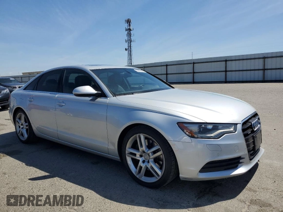 2015 Audi A6 Premium Plus with VIN WAUGFAFC1FN032131, listed as a Copart auction lot 56870595 with 59,958 mi miles and Salvage title. Bid and sale history available at DreamBid. Image 4.