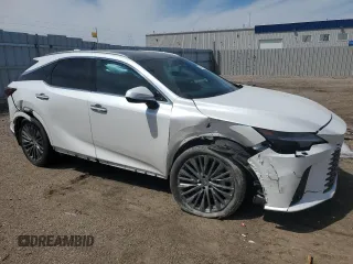 2024 Lexus RX 350h z VIN 2T2BBMCA9RC044401, wystawiony jako Copart lot #55768825 z przebiegiem 15 973 mil mil oraz Szkoda całkowita • Salvage title. Historia ofert i sprzedaży dostępna na DreamBid. Obrazek 4.