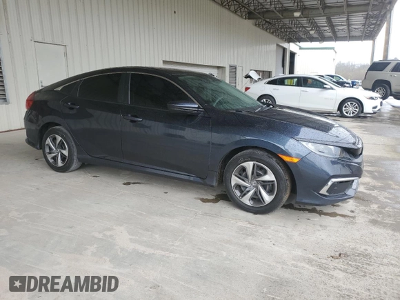 2019 Honda Civic Sedan LX with VIN 2HGFC2F65KH554398, listed as a Copart auction lot 48288965 with 29,180 mi miles and Salvage Title. Bid and sale history available at carsss.com. Image 4.
