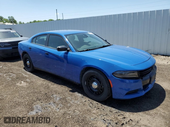 2020 Dodge Charger Police with VIN 2C3CDXKTXLH186782, listed as a Copart auction lot 62149485 with 102,716 mi miles and Clean title. Bid and sale history available at DreamBid. Image 4.