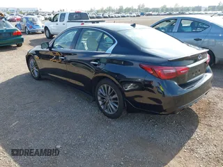 2019 Infiniti Q50 Luxe with VIN JN1EV7AP8KM543395, listed as a IAAI auction lot 42418112 with 43,382 mi miles and . Bid and sale history available at DreamBid. Image 3.
