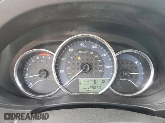 2014 Toyota Corolla L with VIN 2T1BURHEXEC155122, listed as a Copart auction lot 60911135 with 133,657 mi miles and Salvage title. Bid and sale history available at DreamBid. Image 9.
