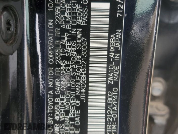 2013 Lexus CT 200h с VIN JTHKD5BH3D2130067, выставлен на аукционе Copart как лот 88978005 с пробегом 171 095 миль миль и Списание • Salvage title. История ставок и продаж доступна на DreamBid. Изображение 14.