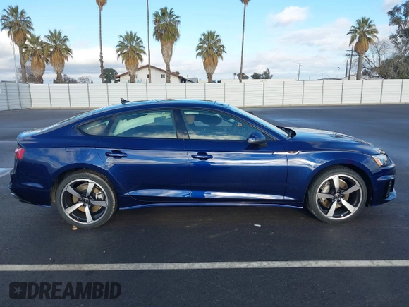 2025 Audi A5 Sportback S line Premium Plus with VIN WAUFACF51SA011062, listed as a IAAI auction lot 41633015 with 522 mi miles. Bid and sale history available at carsss.com. Image 14.