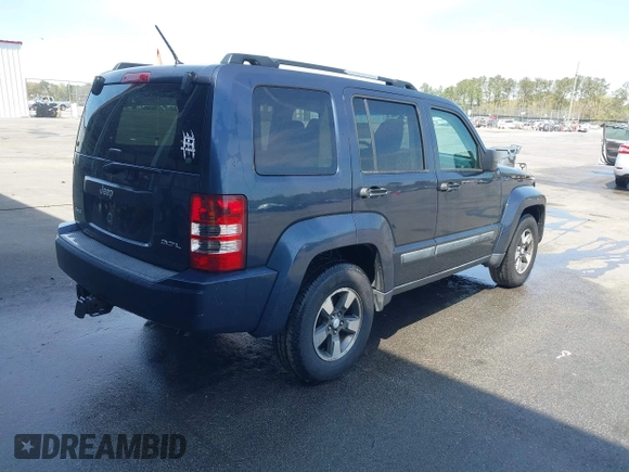 2008 Jeep Liberty Sport with VIN 1J8GN28K28W144152, listed as a IAAI auction lot 41885518 with 160,457 mi miles. Bid and sale history available at carsss.com. Image 4.