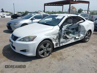 2010 Lexus IS 350 C with VIN JTHFE2C24A2501630, listed as a IAAI auction lot 42047403 with 90,754 mi miles and . Bid and sale history available at DreamBid. Image 2.