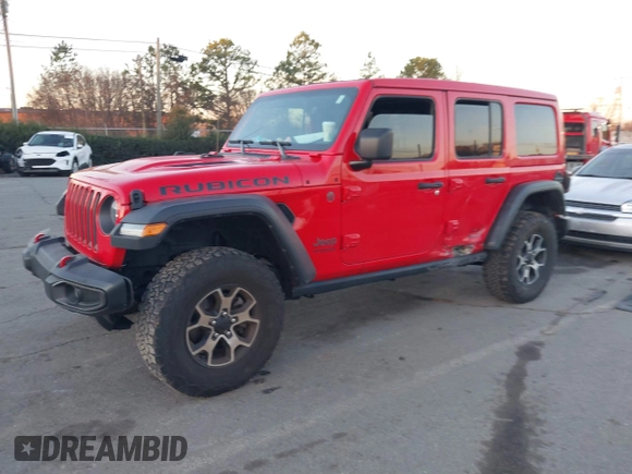 2022 Jeep Wrangler Unlimited Rubicon with VIN 1C4HJXFN4NW261809, listed as a IAAI auction lot 41459519 with 30,422 mi miles and . Bid and sale history available at DreamBid. Image 17.