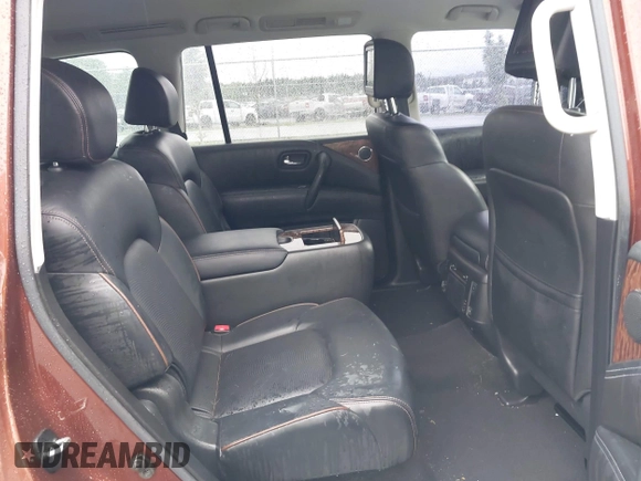 2018 Nissan Armada Platinum with VIN JN8AY2NE6J9731093, listed as a IAAI auction lot 42313252 with 125,617 mi miles and . Bid and sale history available at DreamBid. Image 8.
