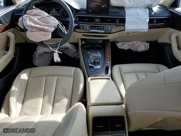 2017 Audi A4 Premium Plus with VIN WAUENAF41HN017182, listed as a Copart auction lot 46531215 with 45,858 mi miles and Salvage Title. Bid and sale history available at carsss.com. Image 8.