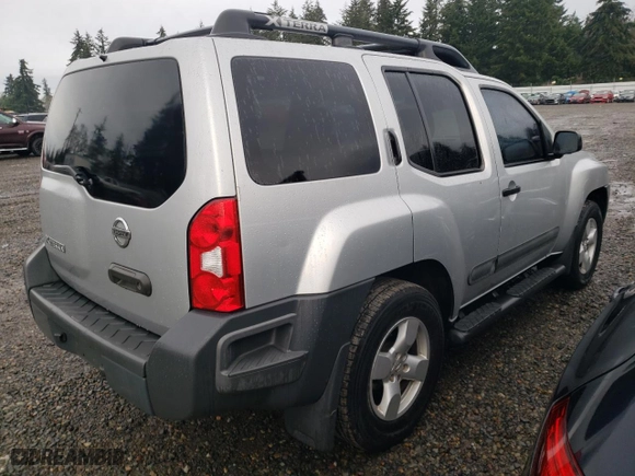 2005 Nissan Xterra S with VIN 5N1AN08UX5C634043, listed as a Copart auction lot 87129904 with 218,482 mi miles and Clean Title. Bid and sale history available at carsss.com. Image 3.