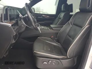 2021 Cadillac Escalade Premium Luxury with VIN 1GYS4BKL4MR414197, listed as a Copart auction lot 88093605 with 63,196 mi miles and Salvage title. Bid and sale history available at DreamBid. Image 7.