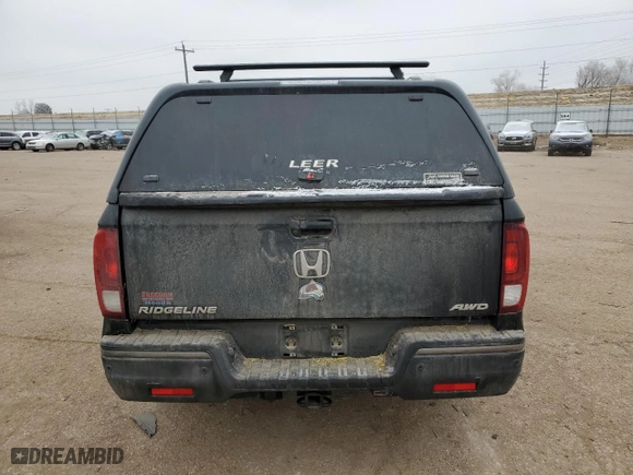 2020 Honda Ridgeline Black Edition with VIN 5FPYK3F88LB012387, listed as a Copart auction lot 45812235 with 0 mi miles and Salvage Title. Bid and sale history available at carsss.com. Image 6.