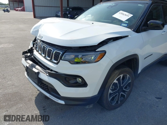 2023 Jeep Compass (RED) Edition with VIN 3C4NJDCN8PT565904, listed as a IAAI auction lot 42082855 with 39,921 mi miles and . Bid and sale history available at carsss.com. Image 18.