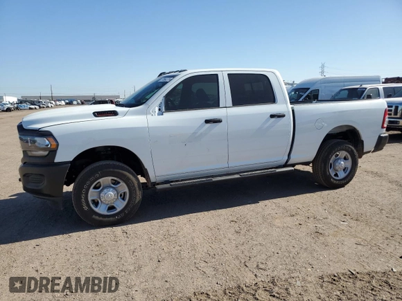 2024 Ram 2500 Tradesman z VIN 3C6UR5CJ4RG228480, wystawiony jako Copart lot #57084275 z przebiegiem 1 014 mil mil oraz Szkoda całkowita • Salvage title. Historia ofert i sprzedaży dostępna na DreamBid. Obrazek 1.