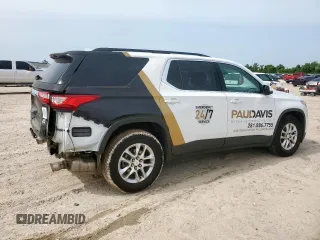 2021 Chevrolet Traverse LT Cloth with VIN 1GNERGKW9MJ166577, listed as a Copart auction lot 56857305 with 109,294 mi miles and Salvage title. Bid and sale history available at DreamBid. Image 3.