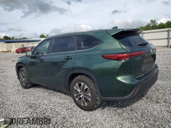 2023 Toyota Highlander L with VIN 5TDKDRBHXPS500758, listed as a Copart auction lot 58609615 with 45,653 mi miles and Salvage title. Bid and sale history available at DreamBid. Image 2.