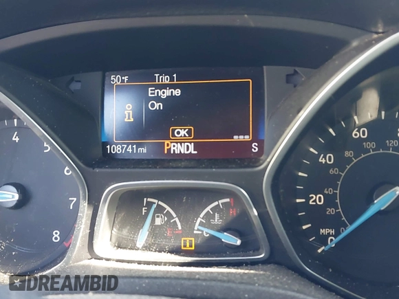 2016 Ford Focus SE with VIN 1FADP3F20GL204450, listed as a IAAI auction lot 41853717 with 108,741 mi miles. Bid and sale history available at carsss.com. Image 7.