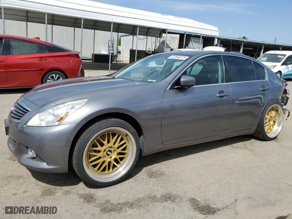 2012 Infiniti G37 Sedan Journey with VIN JN1CV6AP6CM626567, listed as a Copart auction lot 52966975 with 179,595 mi miles and Salvage Title. Bid and sale history available at carsss.com. Image 1.