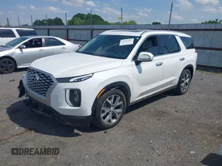 2021 Hyundai Palisade SEL с VIN KM8R44HE1MU208515, выставлен на аукционе IAAI как лот 42113993 с пробегом 108 473 миль миль и . История ставок и продаж доступна на DreamBid. Изображение 2.