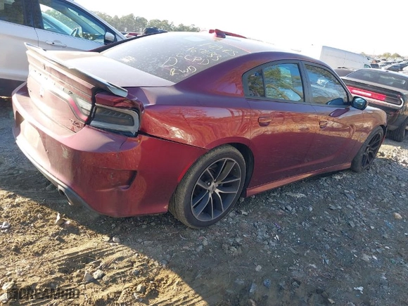 2018 Dodge Charger R/T Scat Pack with VIN 2C3CDXGJ4JH167133, listed as a IAAI auction lot 41478802 with NaN miles. Bid and sale history available at carsss.com. Image 4.