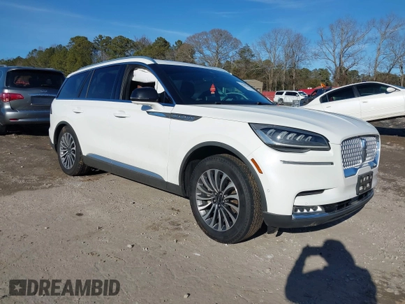 2020 Lincoln Aviator Reserve with VIN 5LM5J7WC5LGL36194, listed as a IAAI auction lot 41330730 with 110,660 mi miles and . Bid and sale history available at DreamBid. Image 1.